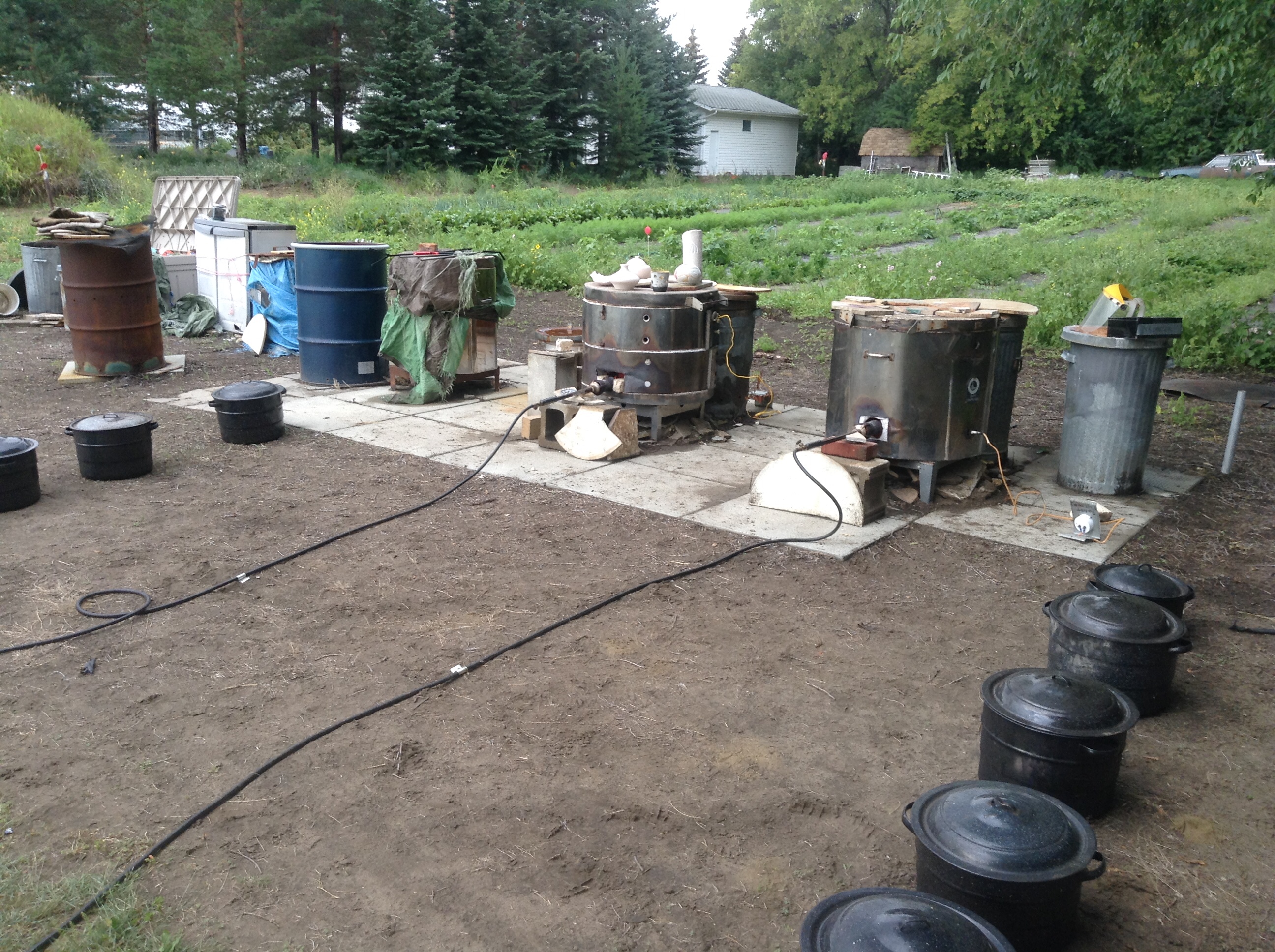 Raku Outdoor Setup